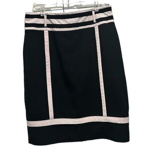 WORTHINGTON SIZE 14 black light pink trim  Barbie core colorblock officewear